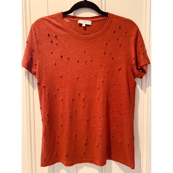 Iro Clay Shirt in Maroon Sz S - Picture 3 of 4